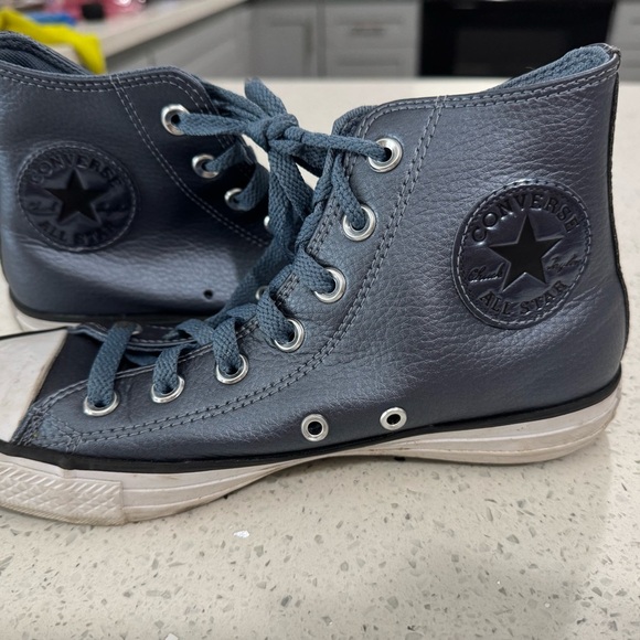 Classic High-Top Sneakers - Blue - Picture 3 of 4